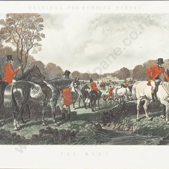 Herring’s Fox-Hunting Scenes - The Meet