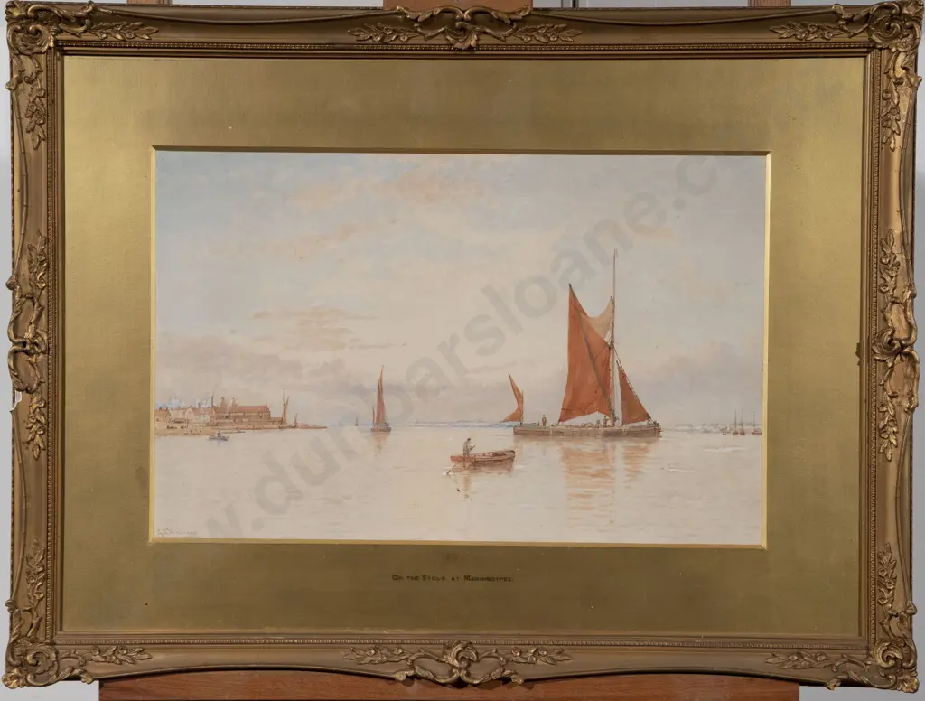 George S Walters (British) - On the Stour at Manningtree Image 1++