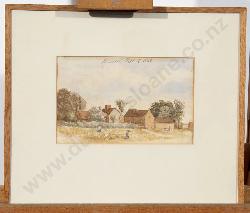 Set of Three English Naive Pastural Watercolours Image 1++