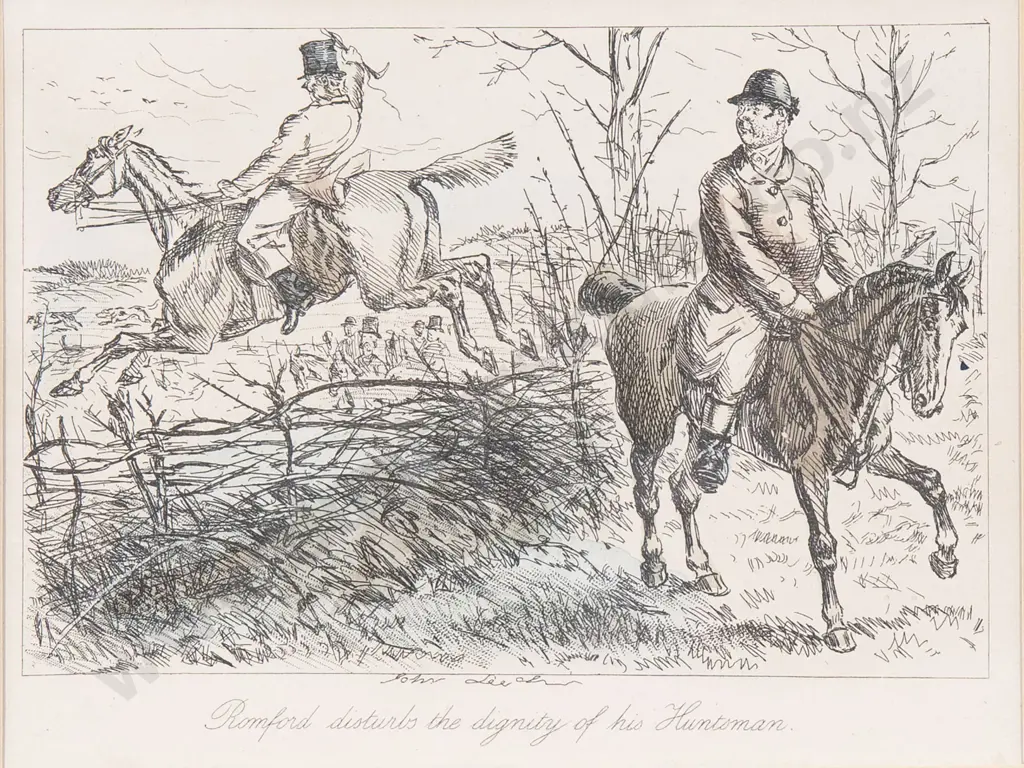 Set Of 4 Small Punch Hunting Cartoon Prints Image 1++