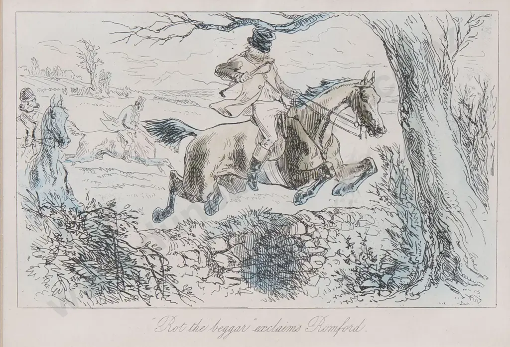 Set Of 4 Small Punch Hunting Cartoon Prints Image 1++