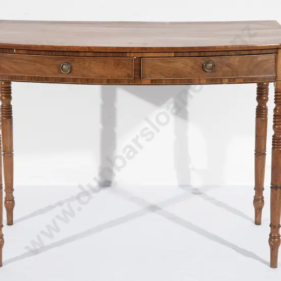 Regency Mahogany Two Drawer Side Table