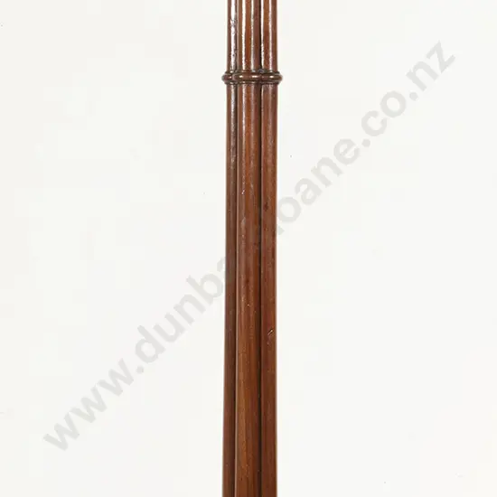 C19th Mahogany Bedpost Lamp