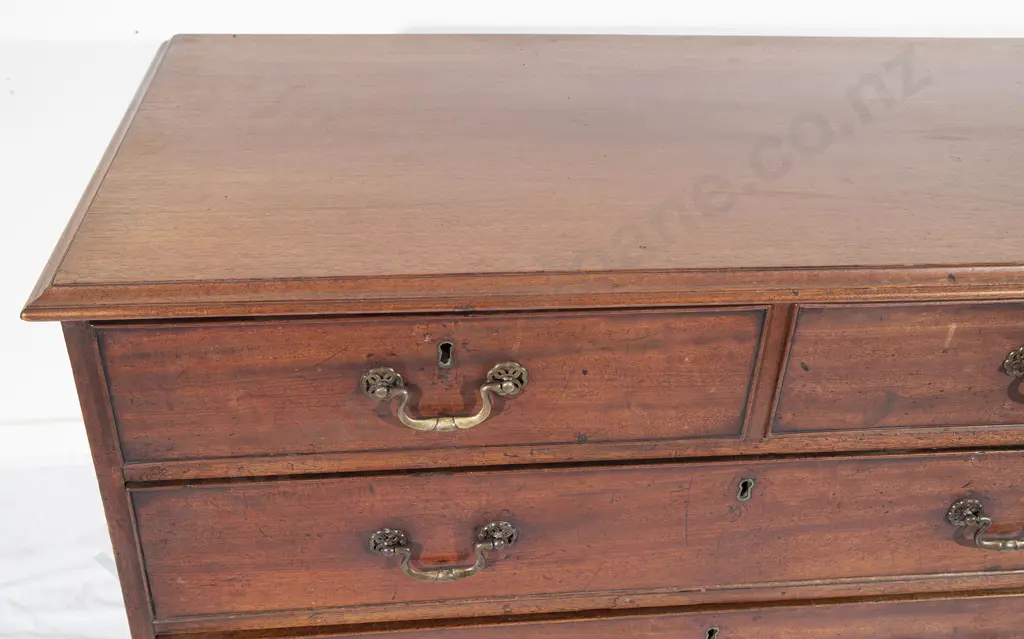 Geo III Mahogany Flat Front Chest Image 1++