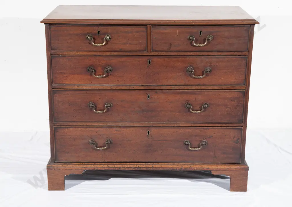 Geo III Mahogany Flat Front Chest Image 1++