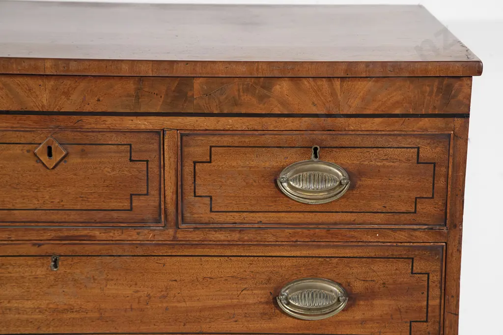 Regency Mahogany Flat Front Chest Image 1++