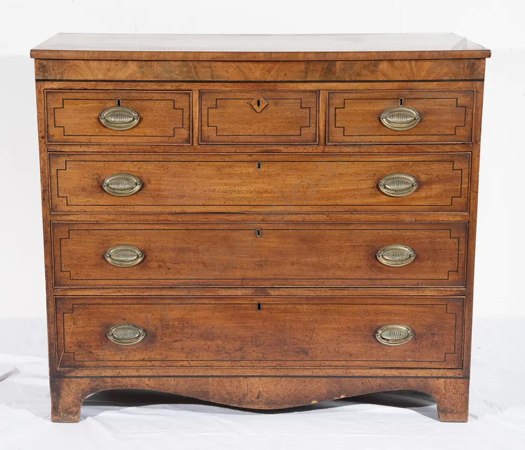 Regency Mahogany Flat Front Chest Image 1++