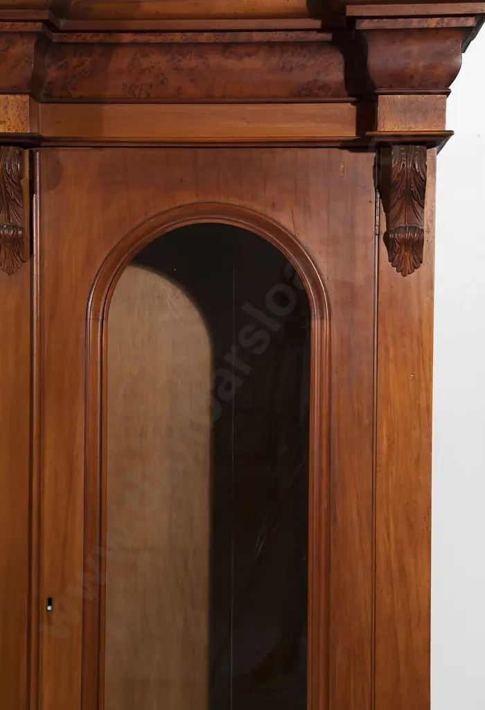 Late C19th NZ Colonial Kauri Cabinet Bookcase Top Image 1++