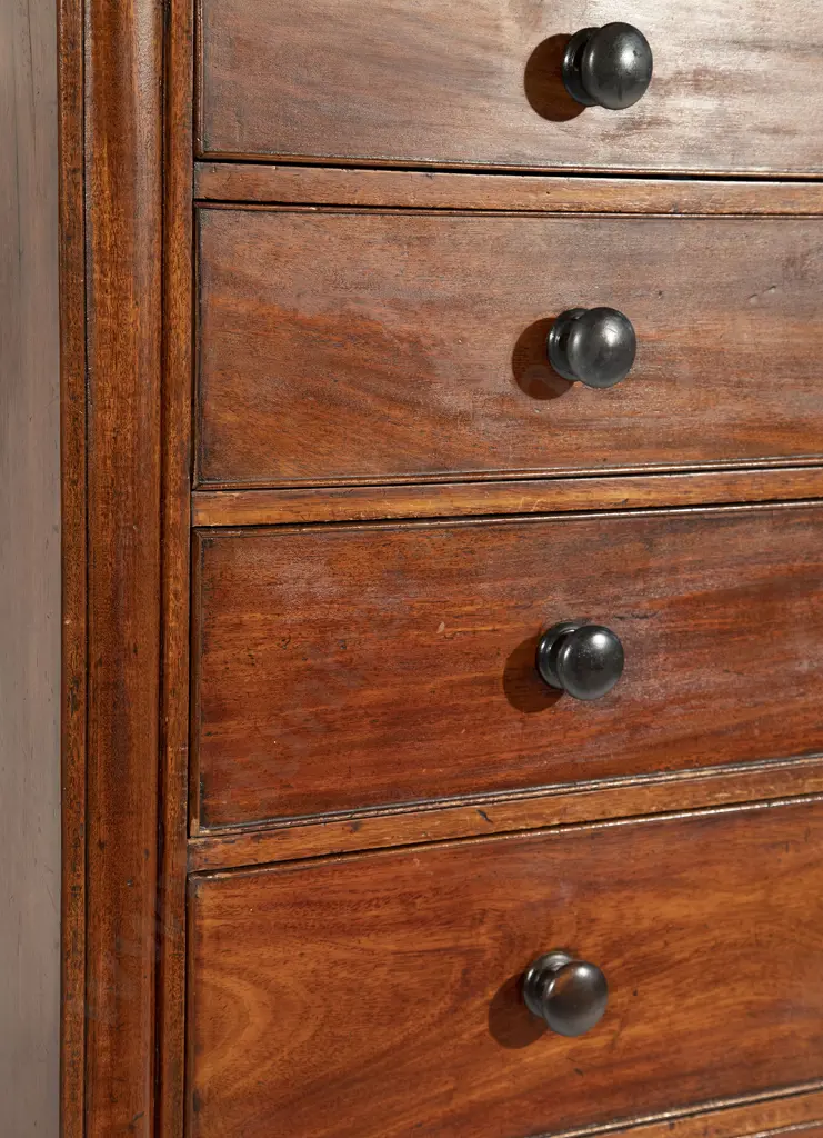 Wm IV Mahogany Flat Front Chest Image 1++