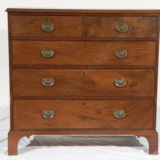 Geo III Mahogany Flat Front Chest