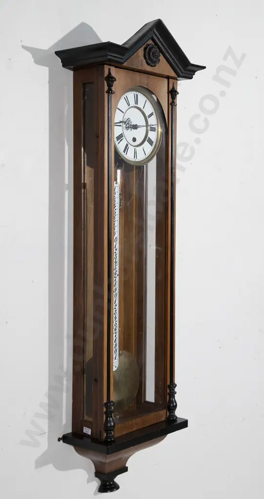 C19th Vienna Regulator Wall Clock Image 1++