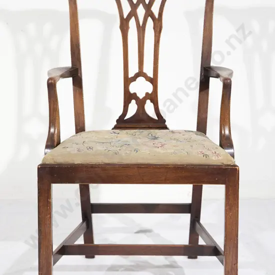 Early C20th Chippendale Style Elbow Chair