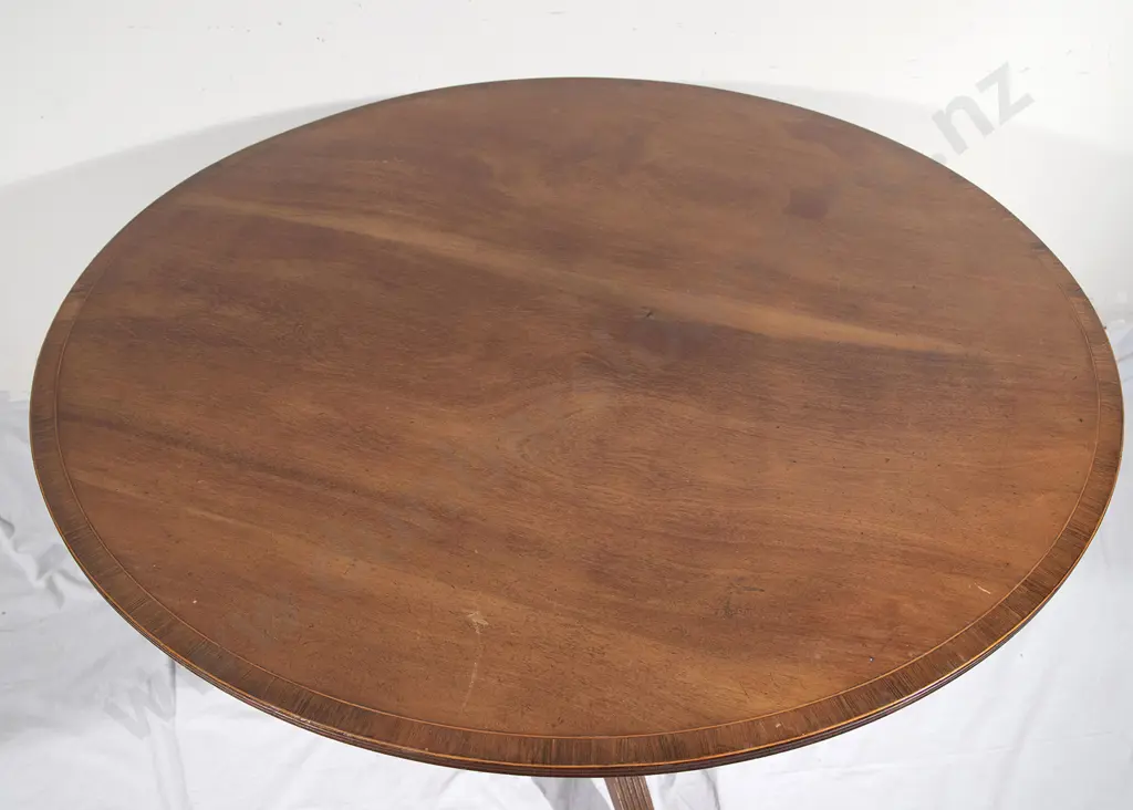 Regency Style Mahogany Circular Breakfast Table Image 1++
