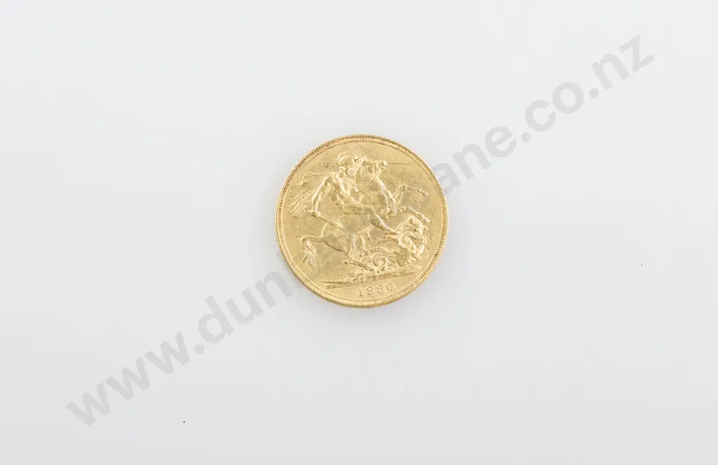 1880 Gold Sovereign Image 1++