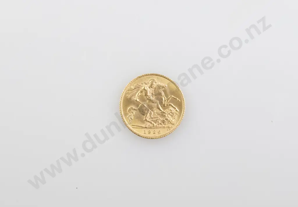 1926 Gold Half Soveriegn Image 1++