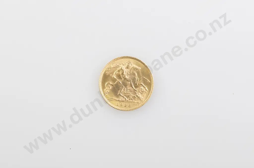 1926 Gold Half Sovereign Image 1++