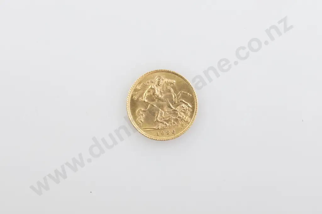 1926 Gold Half Sovereign Image 1++