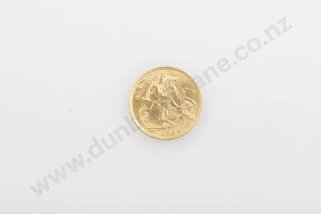 1926 Gold Half Sovereign Image 1++