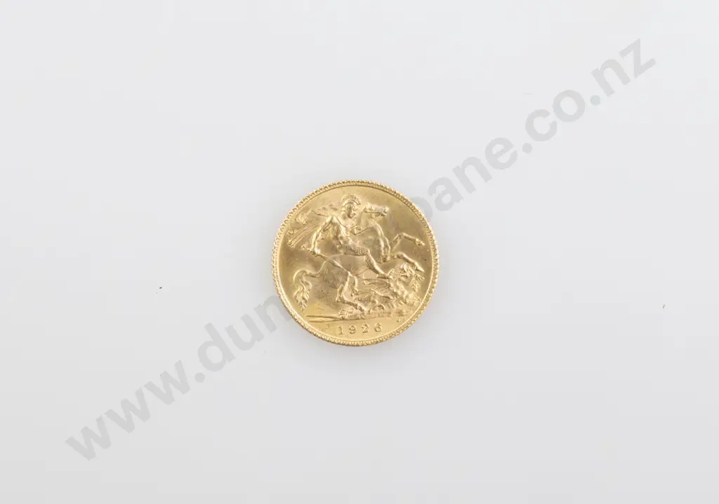 1926 Gold Half Sovereign Image 1++