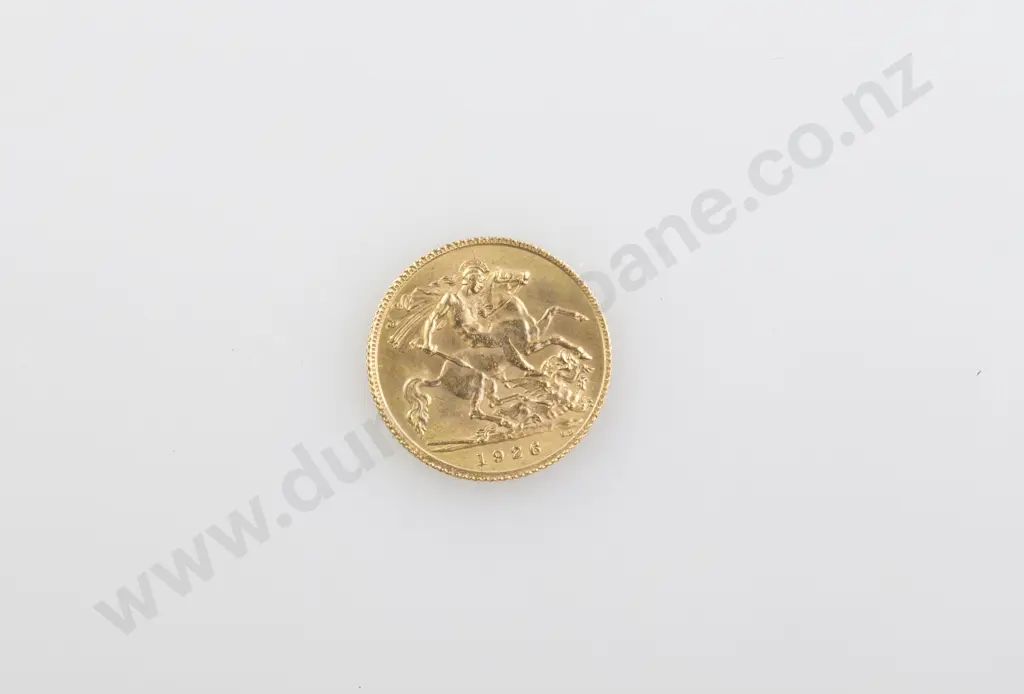 1926 Gold Half Sovereign Image 1++
