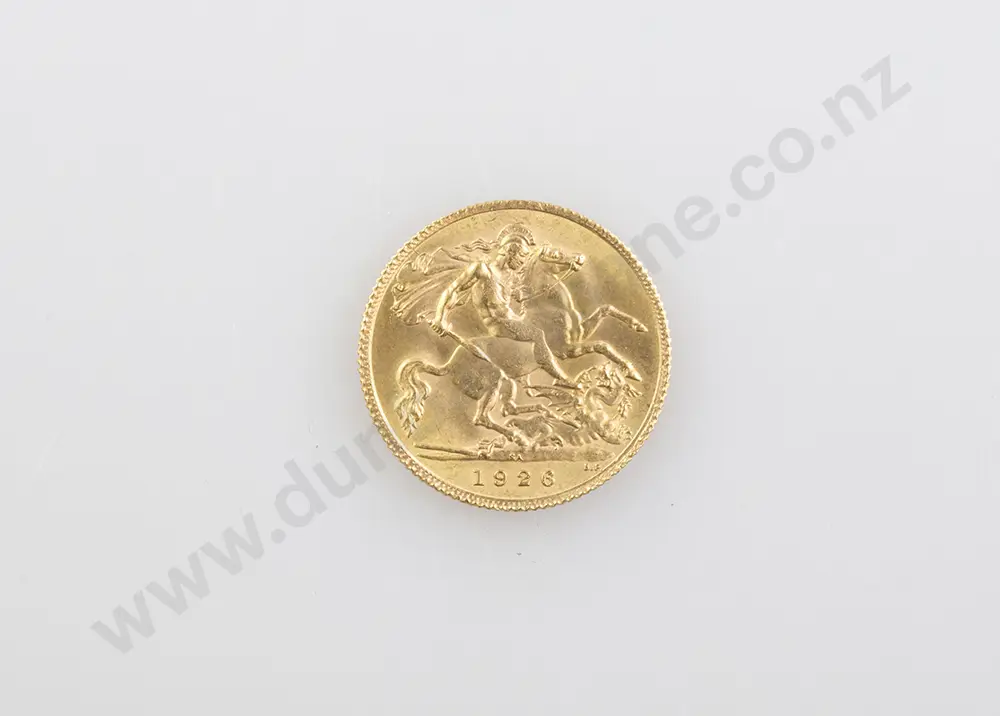 1926 Gold Half Sovereign Image 1++