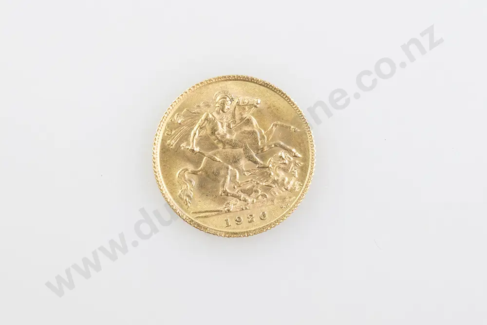 1926 Gold Half Sovereign Image 1++