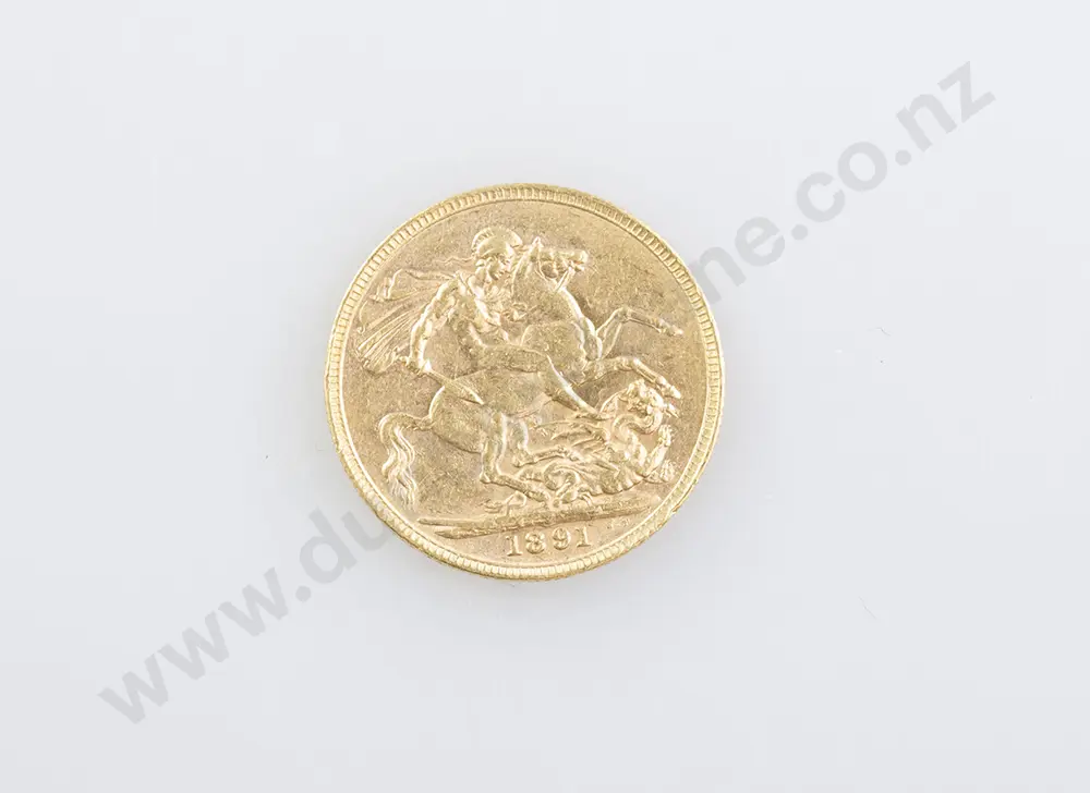 1891 Gold Sovereign Image 1++