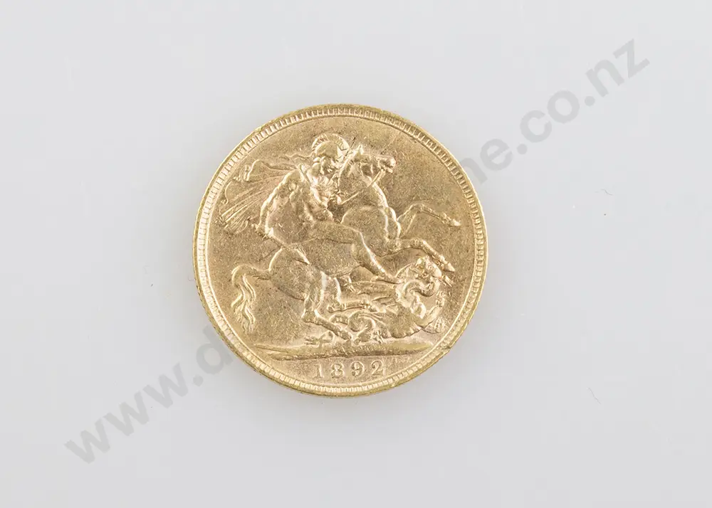1892 Gold Sovereign Image 1++