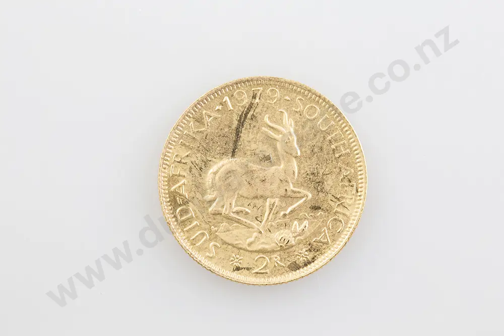1979 South African 2 Rand Gold Coin Image 1++