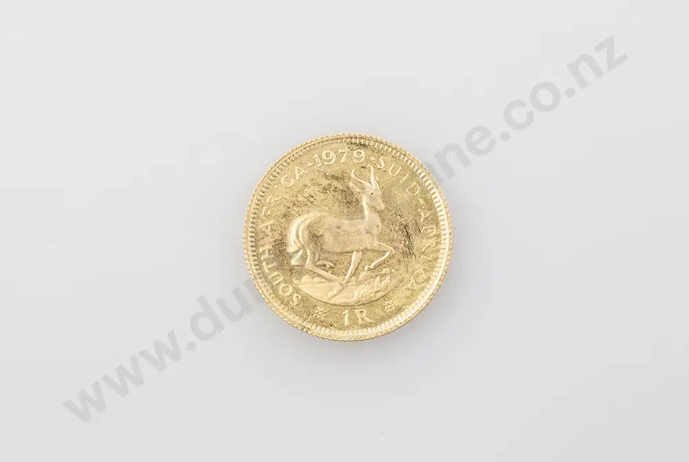 1979 South African 1 Rand Gold Coin Image 1++
