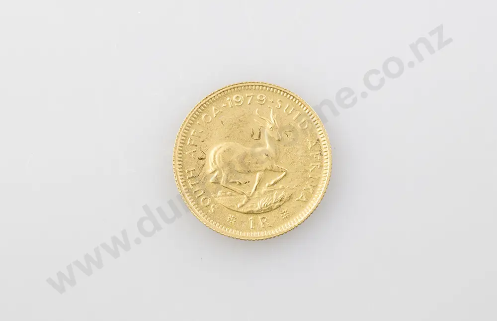 1979 South African 1 Rand Gold Coin Image 1++