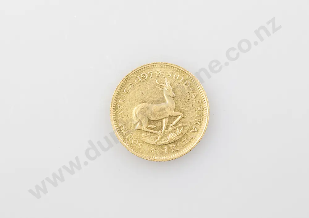 1979 South African 1 Rand Gold Coin Image 1++