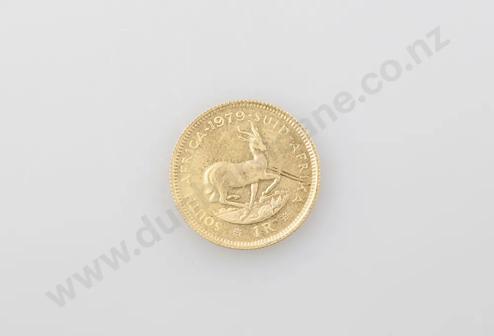1979 South African 1 Rand Gold Coin Image 1++