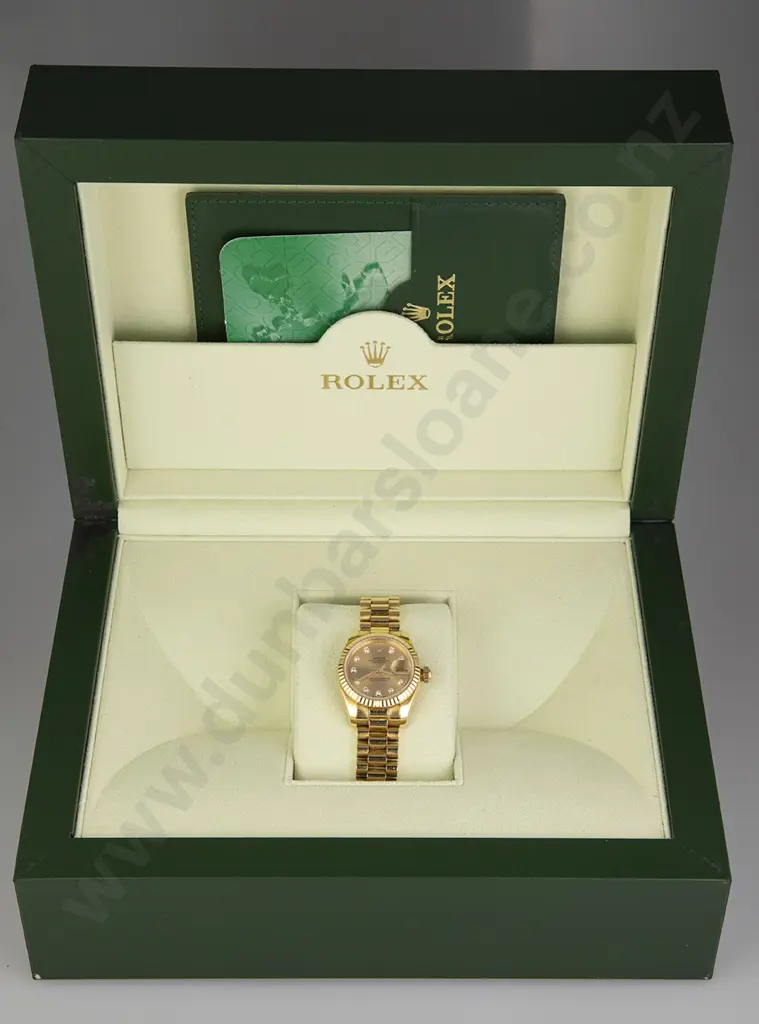Rolex Ladies All 18ct Gold Wrist Watch Image 1++