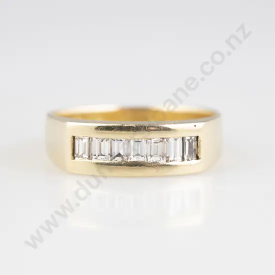 14ct Seven Stone Diamond Band Ring