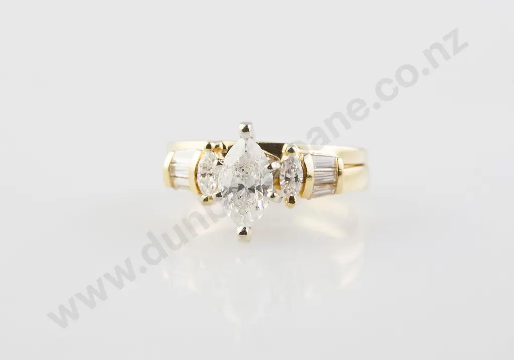 14ct Solitaire Diamond Ring Image 1++