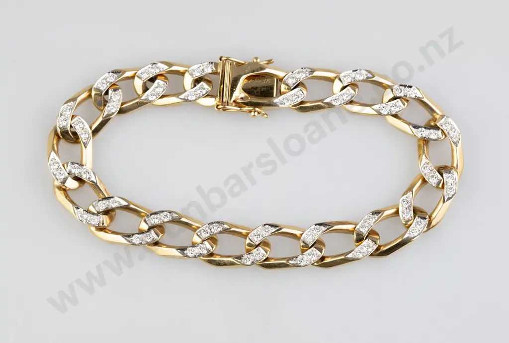 18ct 68stone Diamond Bracelet Image 1++