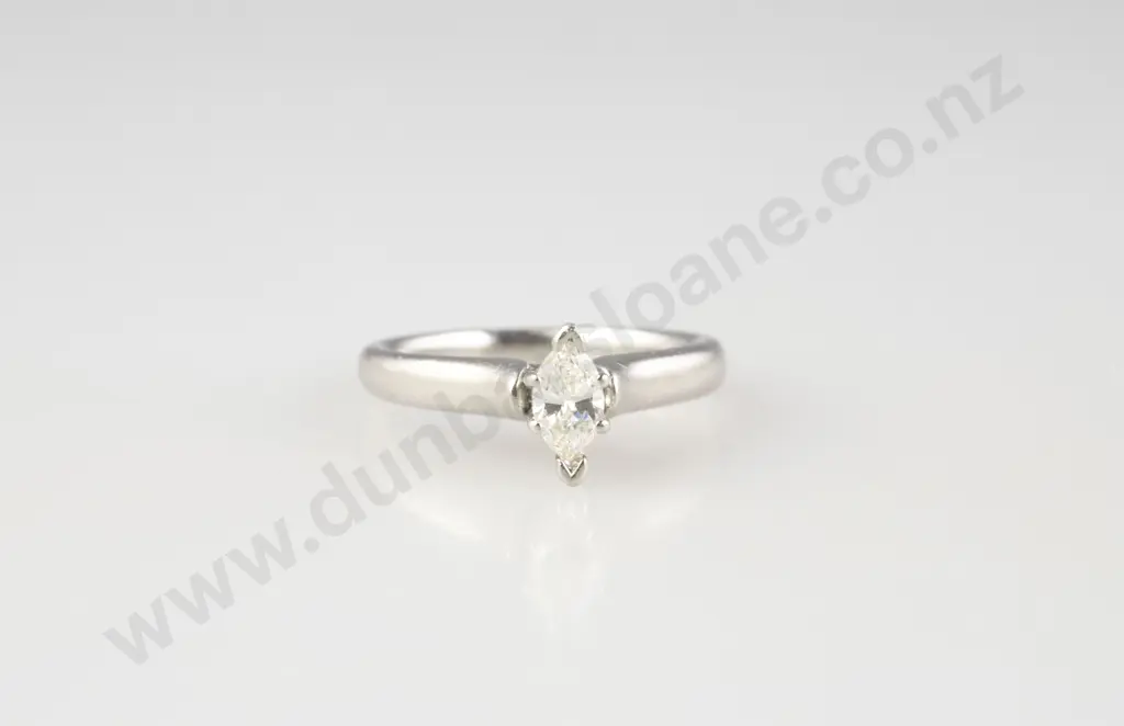 All Platinum Solitaire Diamond Ring Image 1++