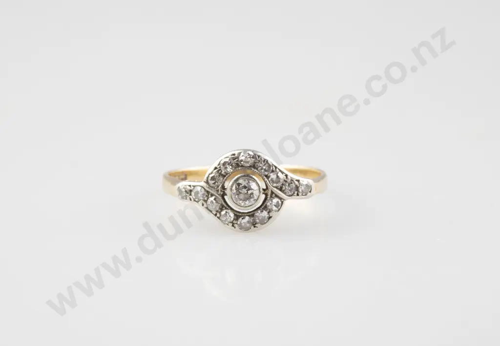 18ct 15stone Diamond Cluster Ring Image 1++