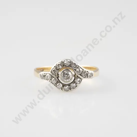 18ct 15stone Diamond Cluster Ring