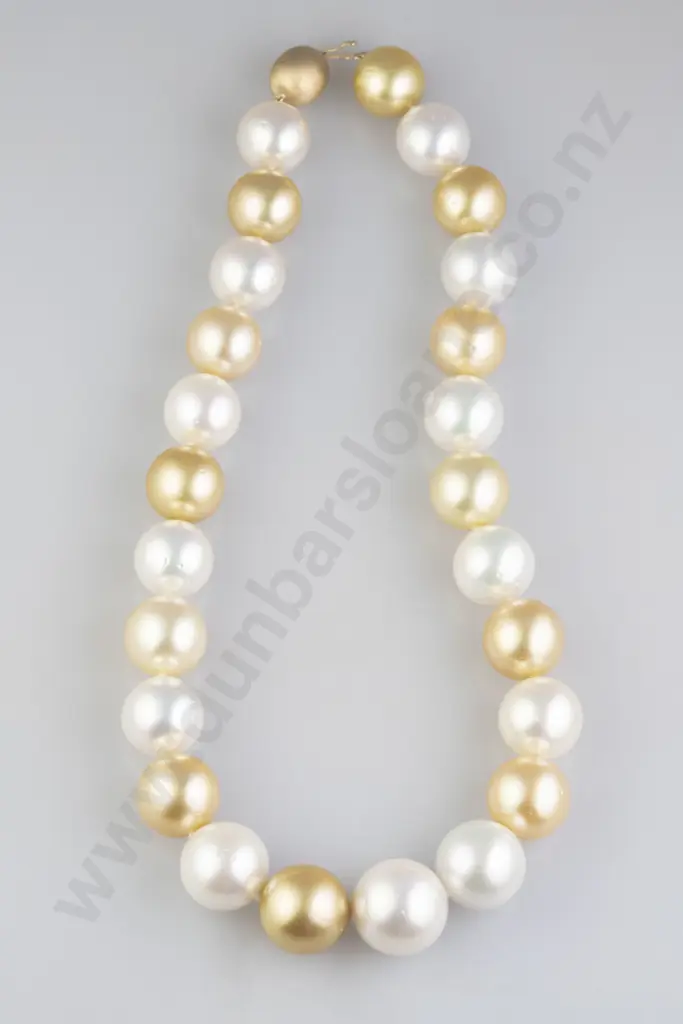 Single Strand Autore South Sea Pearl Necklace Image 1++