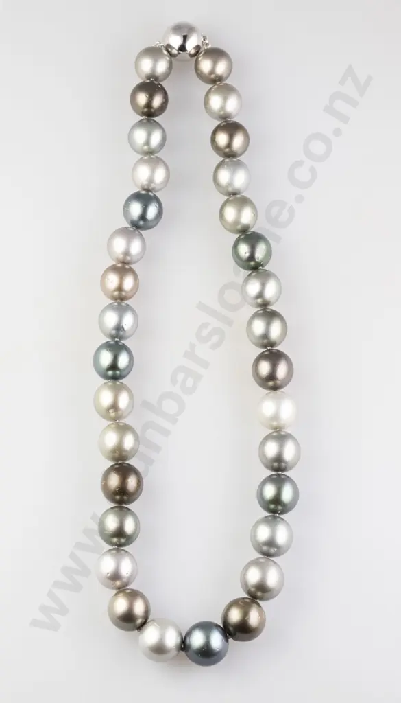Single Strand Tahitian Pearl Necklace Image 1++