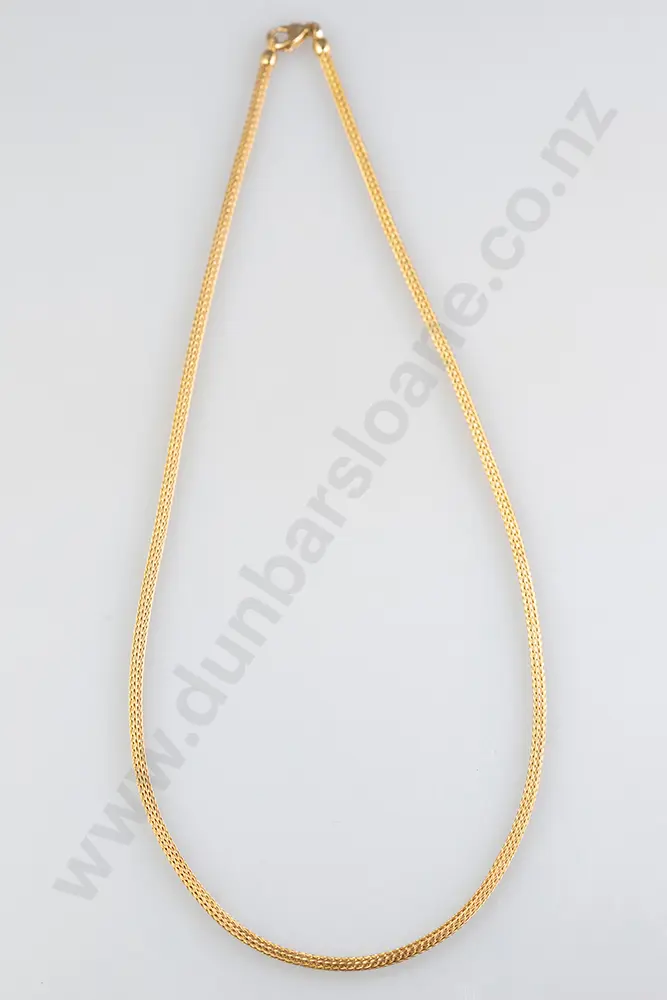 18ct Snake Link Neck Chain Image 1++