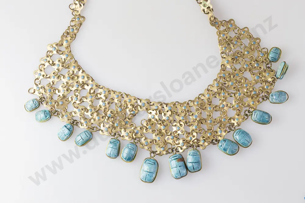 C1960's Egyptian Style Necklace Image 1++