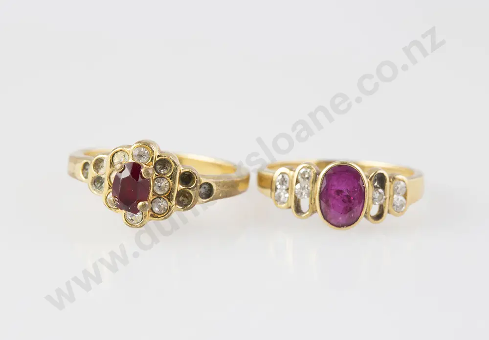 18ct Ruby & Diamond Ring Image 1++
