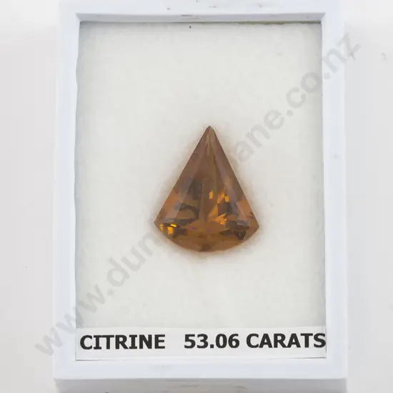 Brazilian Triangular Cut Citrine