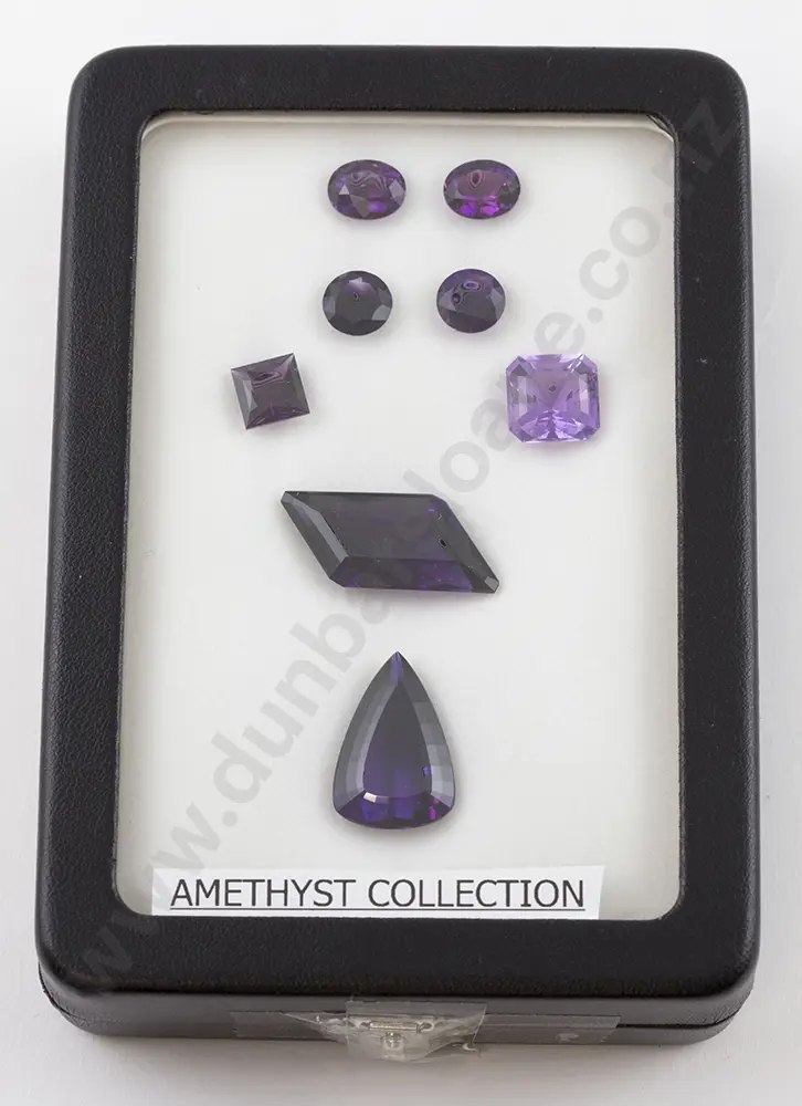 Collection Unmounted Amethyst Gems (8) Image 1++