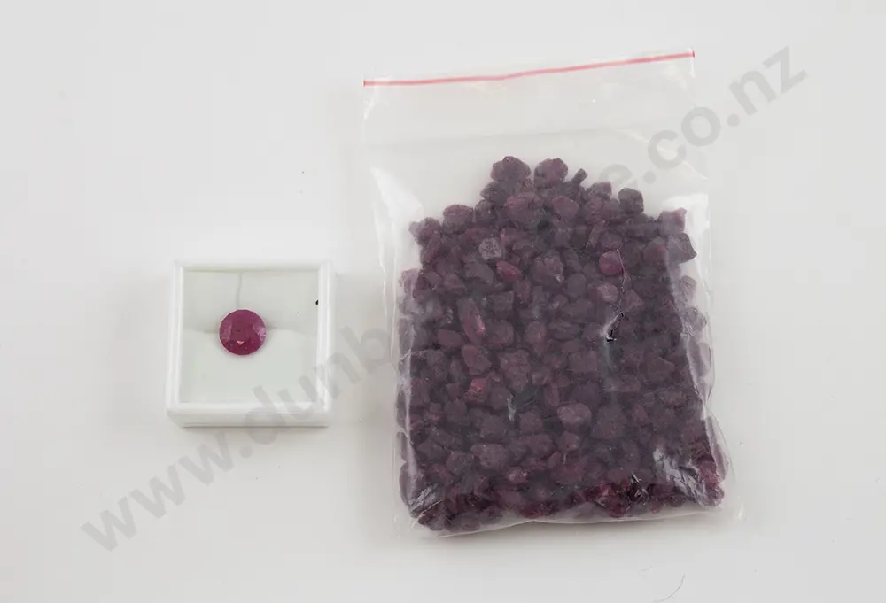 Unmounted Ruby & Natural Rough Cut Rubies Image 1++