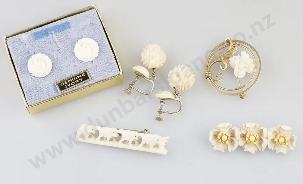 Carved Ivory & Bone Jewellery Image 1++