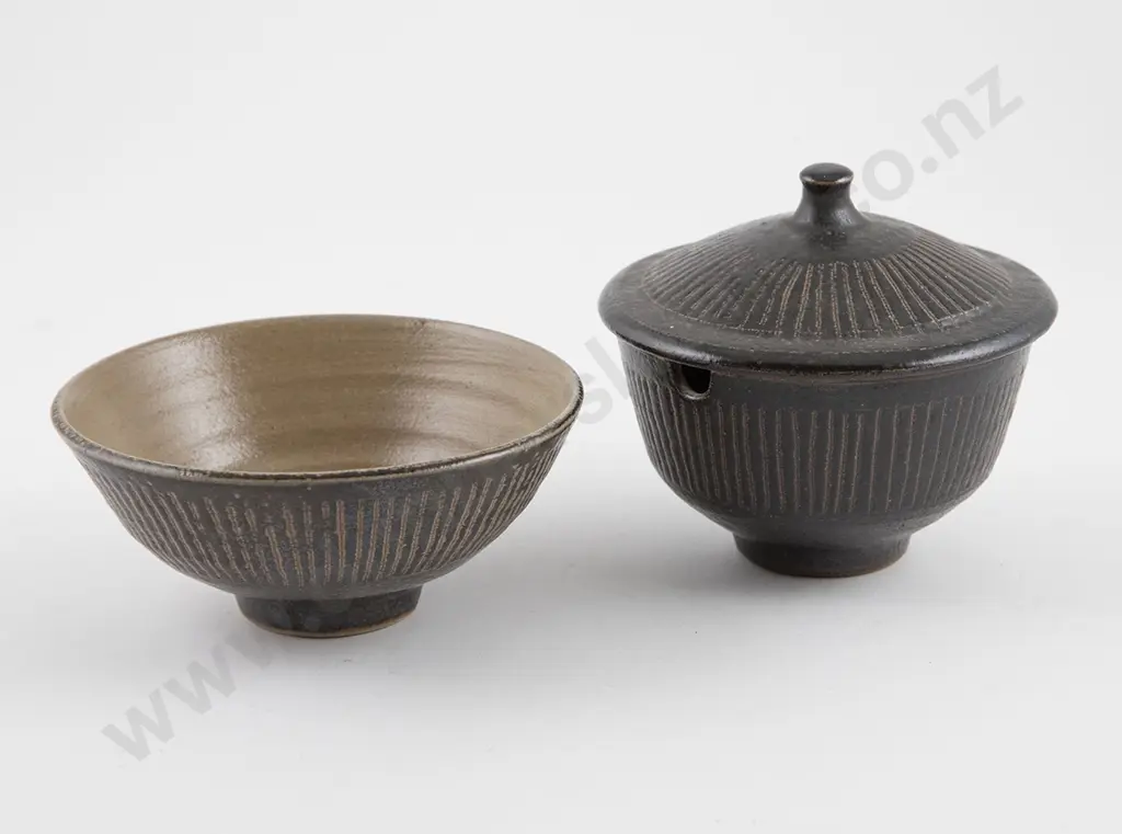 Mirek Smisek Lidded Sugar Bowl & Matching Bowl Image 1++